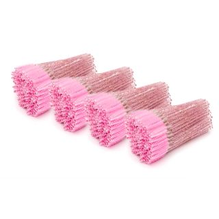 Pennello per ciglia 4x100 pz., glitter pink