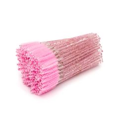 Pennello per ciglia, glitter pink 100pz